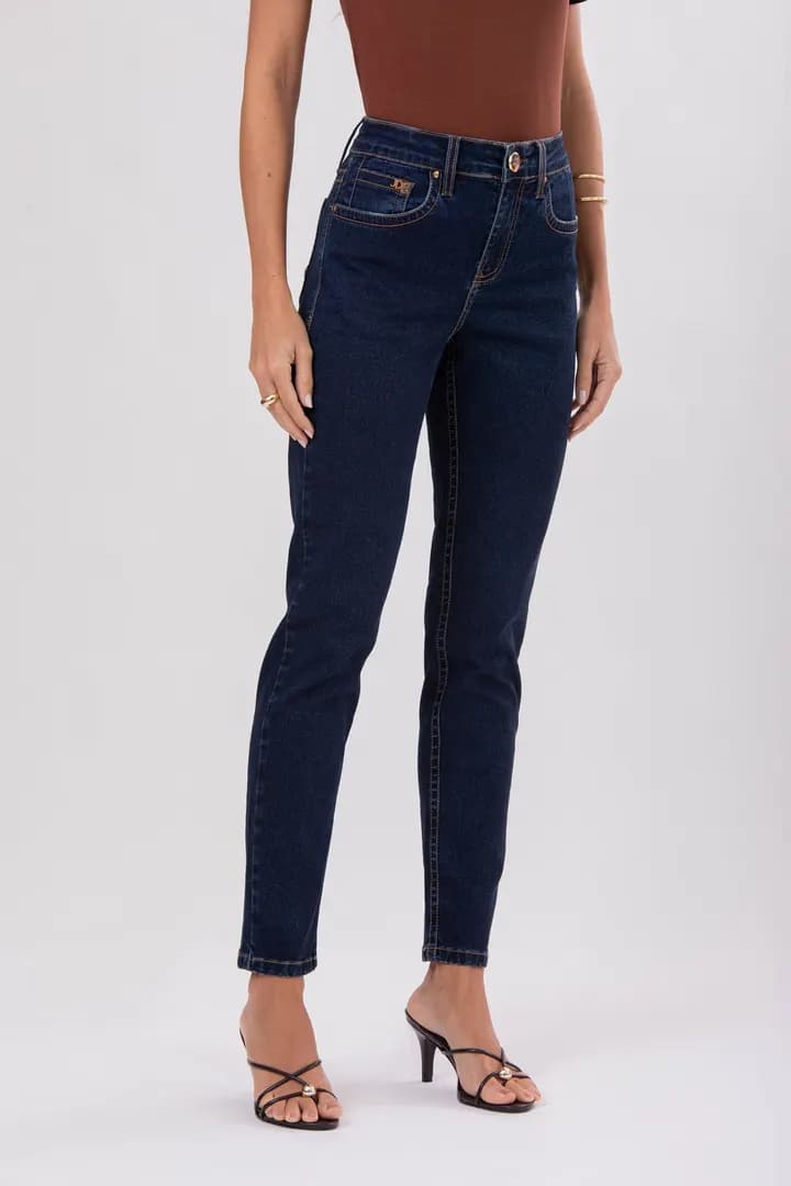 Calça Feminina Jeans Sofia Skinny - Jeans Escuro